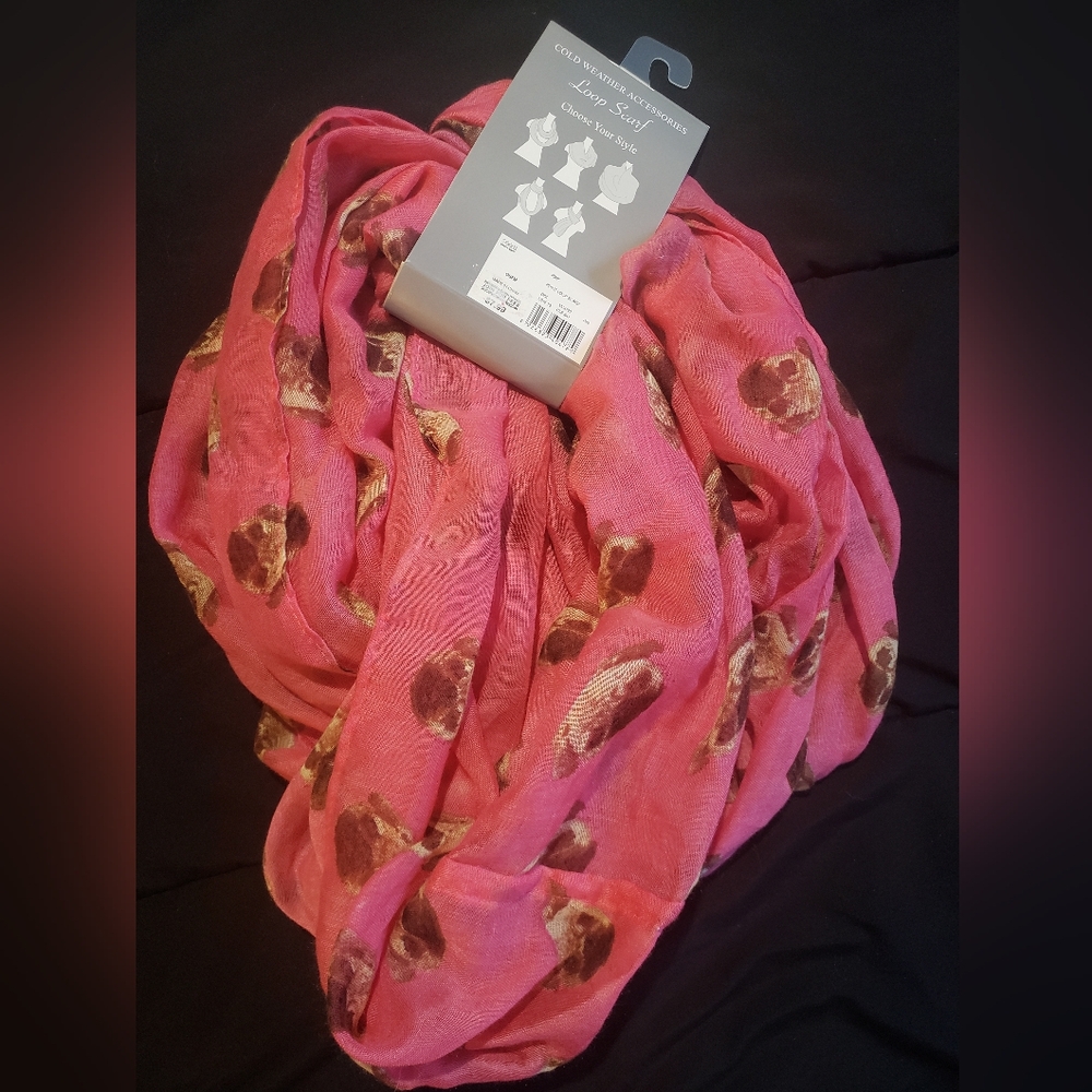 NWT Loop scarf • infinity scarf • PUG design - Picture 2 of 3